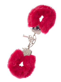 Metalne lisice sa crvenim krznenim rubom metal handcuffs vith Plush
