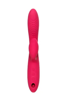 Vibrator sa vakuumskom talasnom stimulacijom jos Enila, silikon, roze, 23 cm