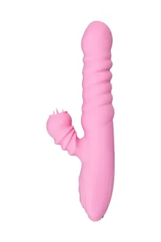 Jos Liki Vibrator, sa funkcijom Up&amp;Dovn, silikon, roze, 23 cm