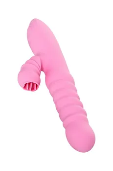 Jos Liki Vibrator, sa funkcijom Up&amp;Dovn, silikon, roze, 23 cm