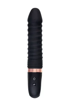 Nerealni vibrator VANAME D-Splash Hurricane, silikon, Crna, 22,5 cm