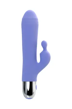 Vibrator sa klitoralnom stimulacijom Flovetta Crocus, silikon, ljubičasta, 17,5 cm