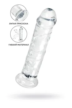 Dildo a-Toys by toifa Auri, TPE, transparentan, 20 cm