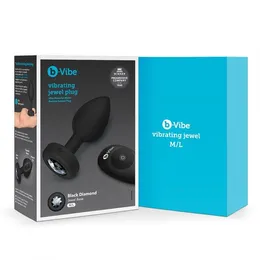 Vibrirajuća čaura Vibrating Jevel plug M/L u crnoj boji