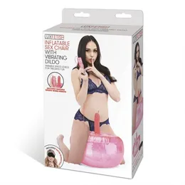 Vruće ružičasti jastuk na naduvavanje sa vibrirajućim Dildo-om