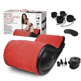 Naduvavanje sexualne sofe za BDSM igre sa fixatorima