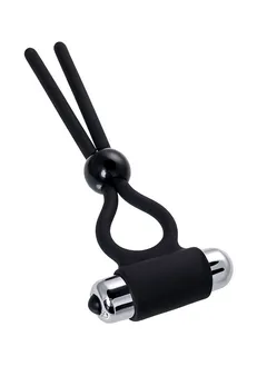 Laso na penisu a-Tois bi TOIFA ect, silikon, crno, 14 cm