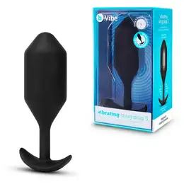 Profesionalni čep za nošenje sa vibracijama crni B-Vibe Vibrating Snug plug 5
