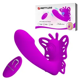 Vibrator sa klitoralnom i vaginalnom stimulacijom Pretti Love v