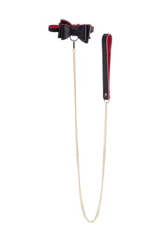 Toifa Theatre Bov - Tie komplet za vezivanje, PU-koža, crna