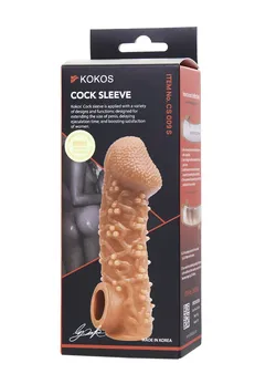 Kokos mlaznica je realna sa dodatnom stimulacijom, TPE, telesna, 13,8 cm (CS.009-S)
