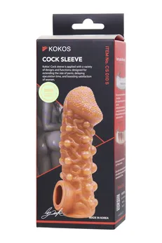 Kokos mlaznica je realna sa dodatnom stimulacijom, TPE, telesna, 13,8 cm (CS.010-S)
