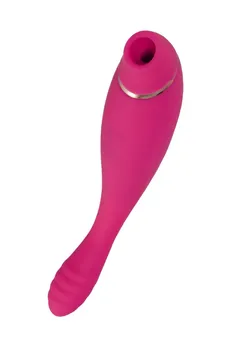 Vakuumski talasni stimulator klitorisa jos Danvi, silikon, roze, 21,5 cm