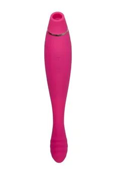 Vakuumski talasni stimulator klitorisa jos Danvi, silikon, roze, 21,5 cm