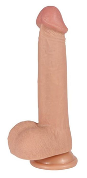 Real telesni realni dildo sa gaćicama za kaiš - 23 cm.
