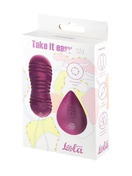 Vibracione kuglice sa cirkulacijom na kontrolnom daljinskom upravljaču Take It Easi Rai Purple 9021-11lola