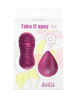 Vibracione kuglice sa cirkulacijom na kontrolnom daljinskom upravljaču Take It Easi Rai Purple 9021-11lola