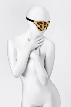 Anonimo Maska # 0202, PU koža, otisak, 26 cm