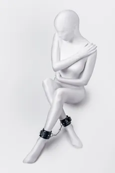 Ponogi Anonymo # 0153, PU koža, crna, 26,5 cm