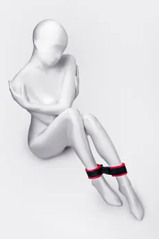 Ponozi Anonimo #0156, velur, crveni, 29 cm