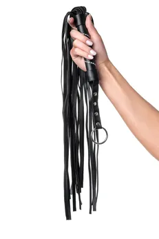 Flogger Anonimo #0005, PU koža, crna, 64 cm