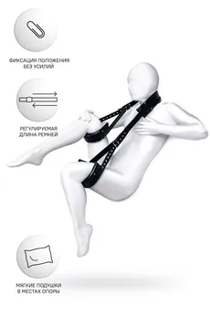 Stropa fixiruющaя Anonymo, PU koža, crna, 145 cm