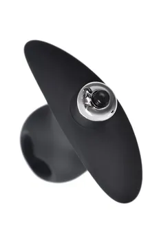 Analni vibracioni produživač POPO Pleasure by toifa Cordis S, silikon, Crna, 10 cm, Ø 4 cm