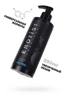 Neutralno mazivo na bazi vode Erotist, neutralno, 250 ml