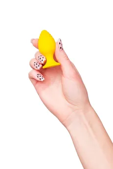 Analna čaura Todo bi Toifa Riffle, silikon, žuta, 6 cm