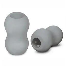 Sivi dvostruki masturbator mini Double Bubble