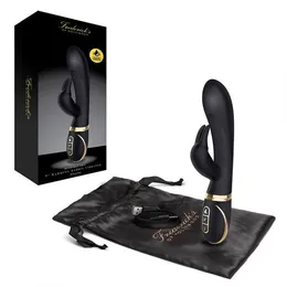 Crni masažer zeca sa efektom zagrevanja