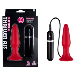 Crveni silikonski čep sa vibracijama-12,5 cm.