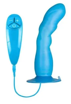 Plavi vibrator za G-tačku Bunni Ici .