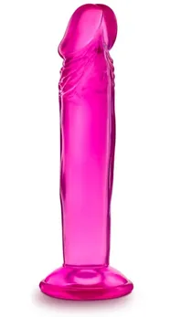 Ružičasti Analni dildo Sweet N Small 6 Inch Dildo With Suction Cup-16,5 cm.
