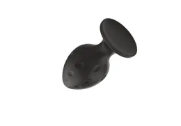 Silikonski Analni čep crni M (6.7*3.5 cm) 3304-02