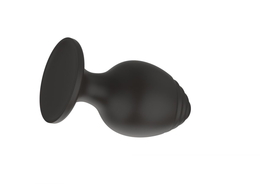 Silikonski Analni čep crni M (7.2*3.5 cm) 3303-02