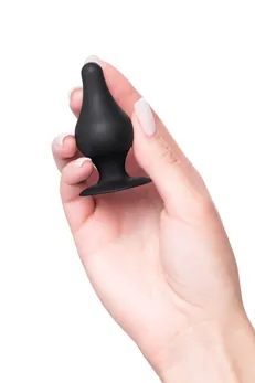 Erotist Spade XS analna čaura, silexpan, Crna, 6,5 cm