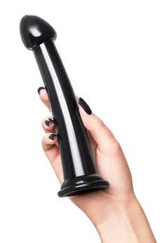 Nerealni Dildo Jelli Dildo M Toifa Basic, TPE, crni, 18 cm