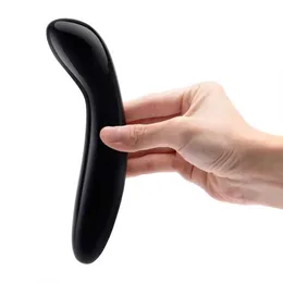 Masažer za G-tačku Le Vand Cristal G - Vand Black obsidian