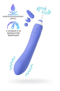 Lovense Hiphi Vibrator sa klitorisnim stimulatorom, silikon, ljubičasta, 21,6 cm