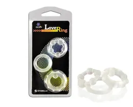 Set od 3 prozirna elastična prstena za erekciju