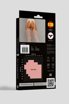 Čarape sa pojasom Amor El (S/L) bela