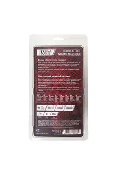 Black&amp;Red bi Toifa dvostrani vibracioni masažer, silikon, Crna, 21 cm