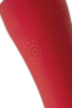 Black&amp;Red bi Toifa dvostrani vibracioni masažer, silikon, crvena, 21 cm