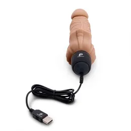 Realistic vibrator boja Moka sa klitorisnim stimulatorom 7  Realistic Vibrator