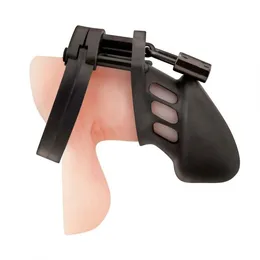 Silikonska Crna ćelija čednosti za penis sa bravom