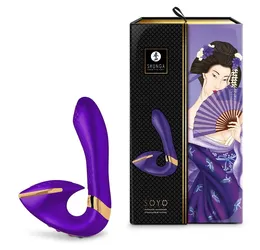 Soio vibracioni stimulator za klitoris i G zonu sa dva nezavisna motora, ljubičasta