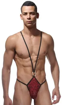 Muški bodi na naramenicama sa otvorenim zadnjicama