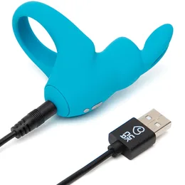 Vibrokolco Happy Rabbit plavo