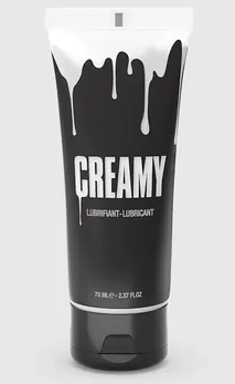 Смазка на водной основе creamy с консистенцией спермы .
